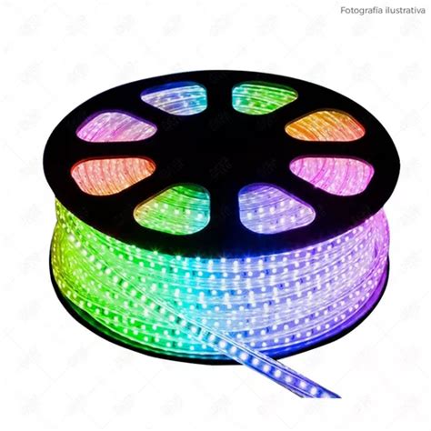 Manguera Led Rgb Rollo 50mts 5050 Led Multicolor 110v Ip65