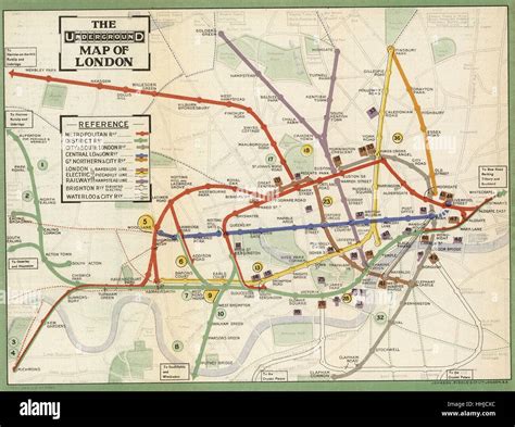 London Underground Map Hi Res Stock Photography And Images Alamy