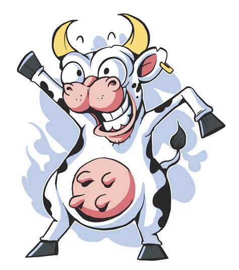 Dancing Cartoon Dairy Cow Clipart At Graphics Factory Clip