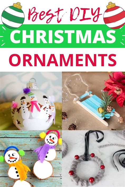 50 Diy Christmas Ornaments For Kids Super Easy Simply Full Of Delight