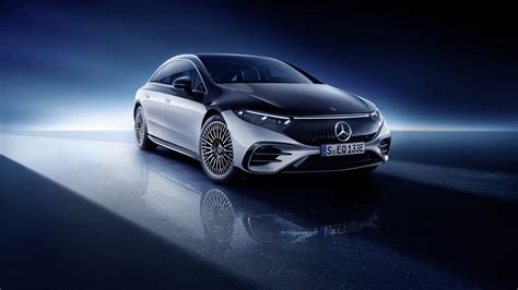 Download Electric Car Silver Car Car Mercedes Benz Vehicle Mercedes Benz Eqs 4k Ultra Hd Wallpaper