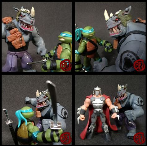 TMNT Rocksteady (Teenage Mutant Ninja Turtles) Custom Action Figure