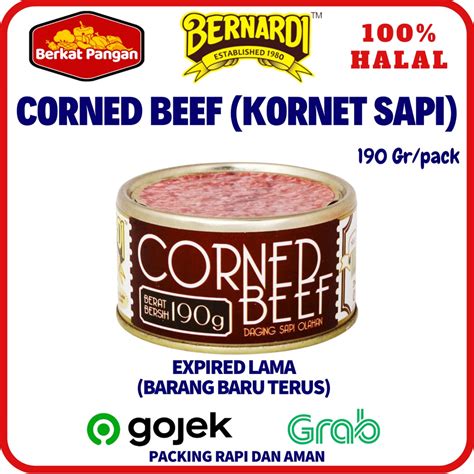 Jual Bernardi Corned Beef Kornet Daging Sapi Rendang Daging Sapi