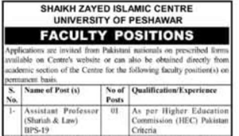 Government University Of Peshawar Jobs 2023 Apkwipe