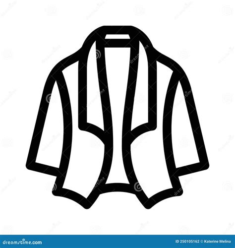 Coat Jacket Icon On White Background Linear Style Sign For Mobile