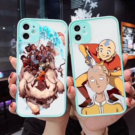 Funda De Tel Fono Anime Avatar The Last Airdoblador Transparente Mate