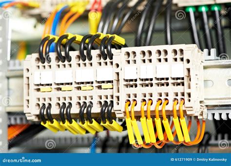 Electrical Fuseboxes And Power Lines Switchers Stock Image Image Of