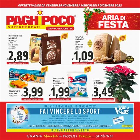 Volantino Paghi Poco Aria Di Festa Dal 25 11 Al 7 12 2022