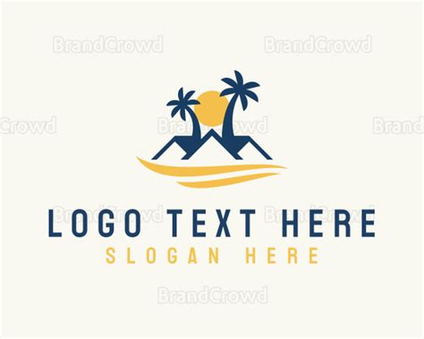 Tropical Beach House Property Logo Brandcrowd Logo Maker