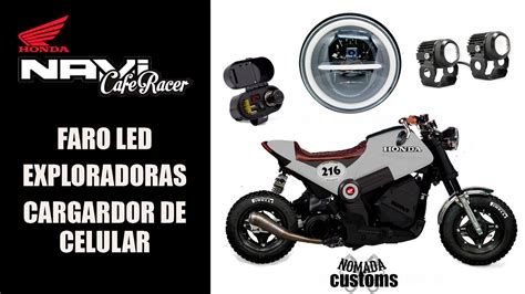 Honda Navi Navi Cafe Racer Faro Led Daymaker Exploradoras