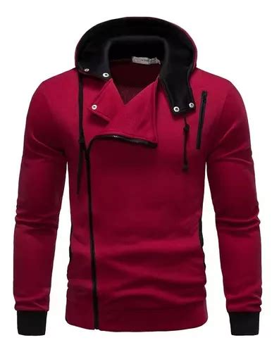 Chaqueta Con Capucha Y Cremallera De Invierno Para Hombre Mercadolibre