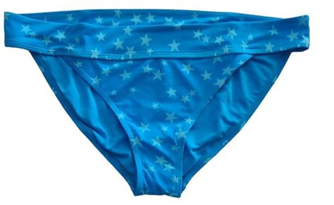 Juniors Ninty Nine Banded Hipster Bikini Swim Bottom Blue Teal Stars XXL NWT EBay