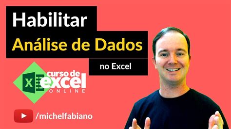 Habilitar An Lise De Dados Excel