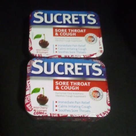 X Sucrets Sore Throat Cough Wild Cherry Lozenges Exp Ebay