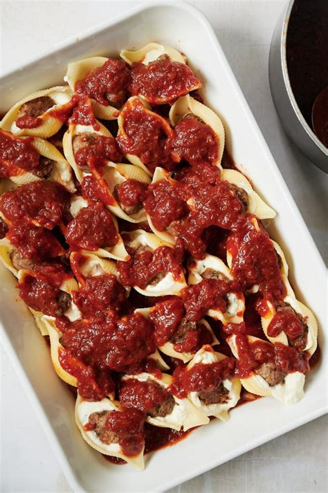 Mini Meatball And Ricotta Stuffed Shells Josie Nina