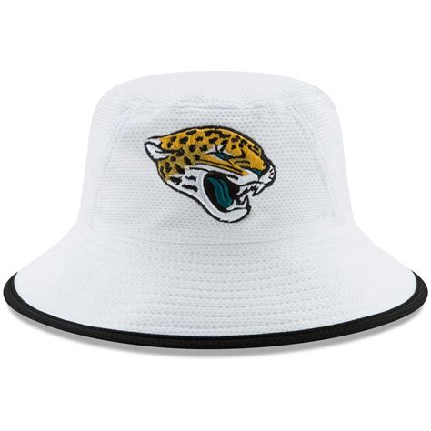 Men's New Era White Jacksonville Jaguars Team Bucket 3 Hat