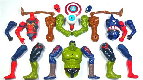 Assemble Avengers Toys Hulk Smash Vs Siren Head Vs Spider Man Vs