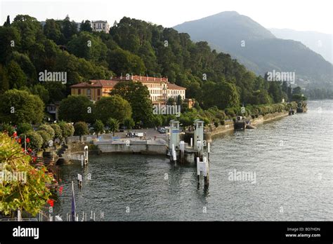 Ferry landing pier, Bellagio, Lake Como, Italy Stock Photo - Alamy