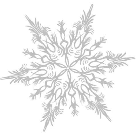 Silver snowflake 41 icon - Free silver snowflake icons