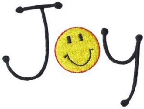 Joy Happy Face Machine Embroidery Design | Embroidery Library at ...