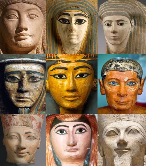 Faces of ancient Egyptians