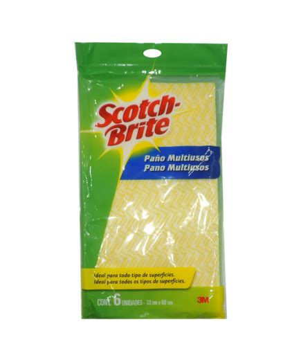 Pa O Multiusos Scotch Brite X Un Cm X Cm Amarillo