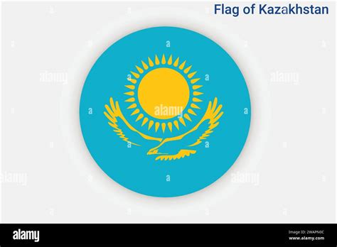 High Detailed Flag Of Kazakhstan National Kazakhstan Flag Asia