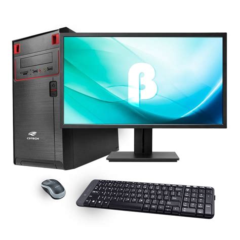 Computador Intel Core I7 7ª Ger 8gb Ssd 120gb Hd 1tb Gabinete Atx Monitor Led 18 5