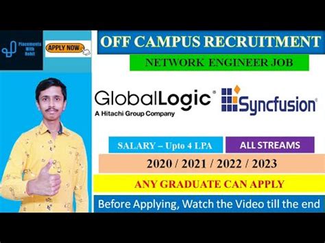 Globallogic Recruitment For Freshers Syncfusion Recruitment