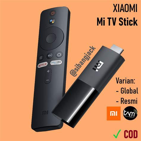 Jual Xiaomi Mi Tv Stick Stik Garansi Resmi Dan Global Version Versi