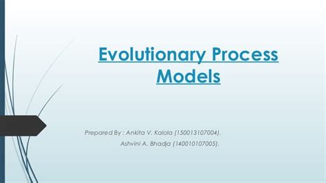 Evolutionary Process Models Seppt