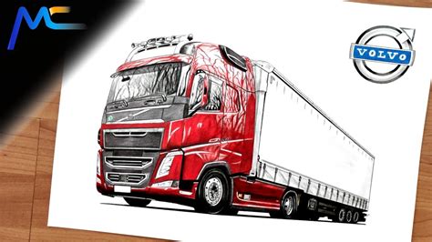 How To Draw Volvo Fh Youtube