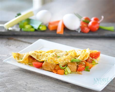 Slank Recept Gevulde Omelet Met Kip En Groenten Andrea Janssen