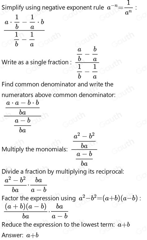 Solved Ubahlah Ab 1 A 1 B B 1 A 1 Dalam Bentuk Pangkat