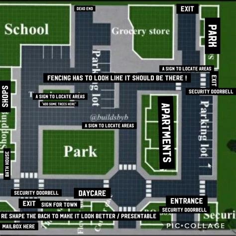 Town Idea For Mellow Bay Bloxburg Town Layout Small Plot City Layout