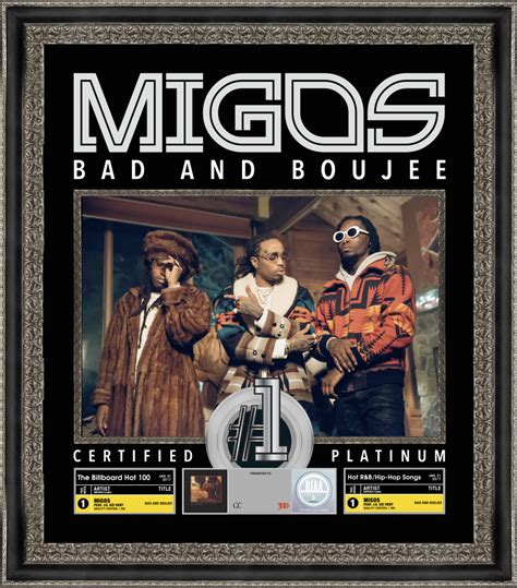 Migos Bad And Boujee Platinum Single Jewel Box Platinum