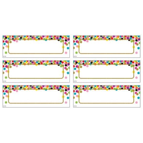 Teacher Created Resources Confetti Labels Magnetic Accents Pack Of