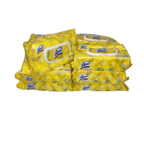 Lysol Disinfecting Wipes 80 Count 6/Case - Central NJ Janitorial Supply ...