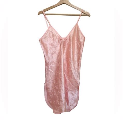 Vintage Intimates Sleepwear California Dynasty Baby Pink Bow