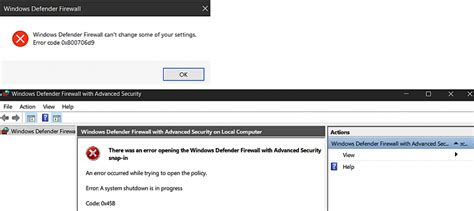 Unable To Access Windows Defender Firewall Settings Windows 10 Forums