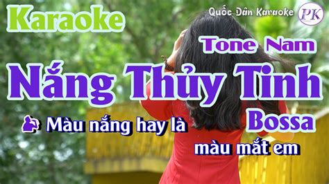 Karaoke N Ng Th Y Tinh Bossa Nova Tone Nam G Tp Qu C D N