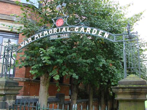 "Entrance to the War Memorial Gardens at Belper, Derbyshire." by Grant Shaw at PicturesofEngland.com