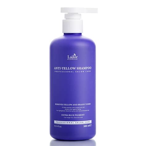Оттеночный шампунь для устранения желтизны Lador Anti Yellow Shampoo ...