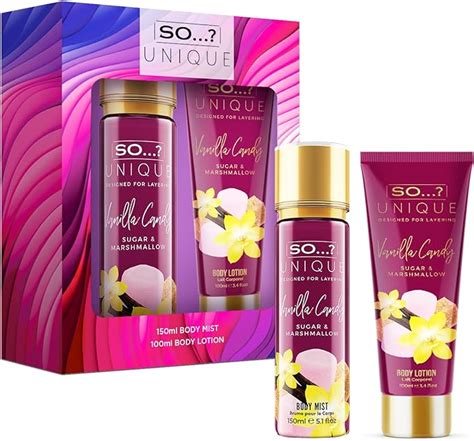 So Unique Vanilla Candy Deluxe Duo Womens T Set 150ml Body Mist