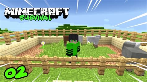 Minecraft Survival Membuat Kandang Domba 02 YouTube