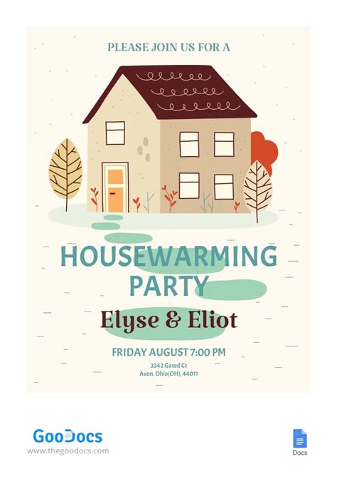 Free Housewarming Party Invitation Template