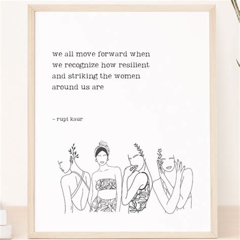 Rupi Kaur Inspirational Wall Art Quote Print Poetry Etsy