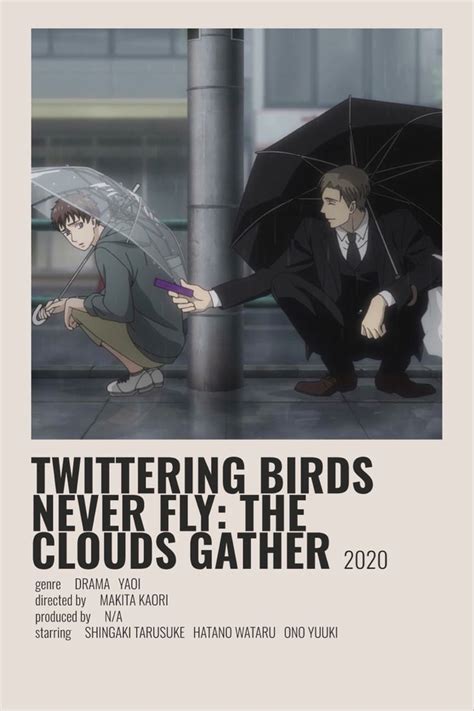 Twittering Birds Never Fly The Clouds Gather Minimalist Poster