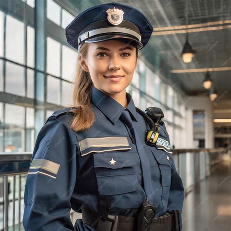 Premium Photo | Vigilant Patrol Handsome Police Officer in Action