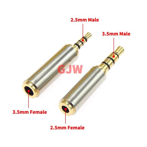 Pcs Audio Jack Plug Mm Male Stereo To Mm Female